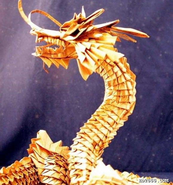 中國龍 折紙   太好看的 也太難折了我暈